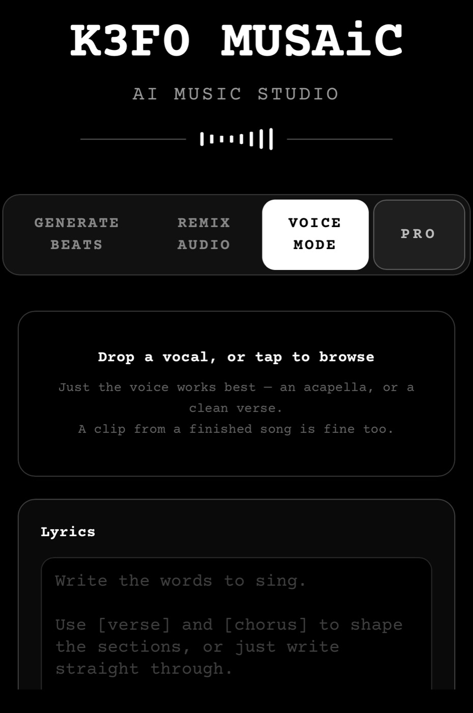 AI Music Gen/KeFo PRO 13