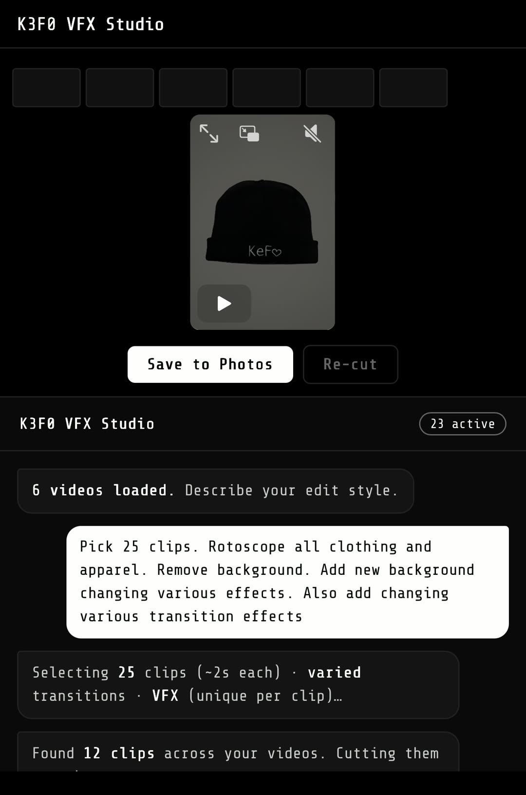 Clipping/VFX Studio 9